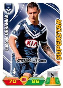 Sticker Ludovic Obraniak - FOOT 2012-2013. Adrenalyn XL n. 46 - Panini