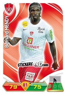 Sticker Bernard Mendy - FOOT 2012-2013. Adrenalyn XL n. 52 - Panini
