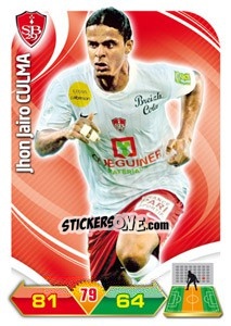 Sticker Jhon Jairo Culma - FOOT 2012-2013. Adrenalyn XL n. 54 - Panini