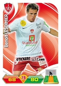 Sticker Benoit Lesoimier - FOOT 2012-2013. Adrenalyn XL - Panini