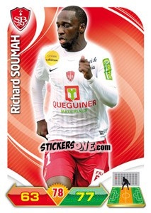Sticker Richard Soumah - FOOT 2012-2013. Adrenalyn XL n. 58 - Panini
