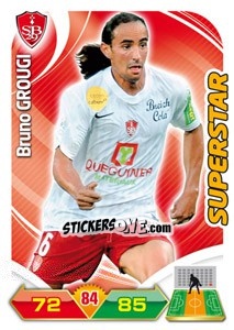Sticker Bruno Grougi - FOOT 2012-2013. Adrenalyn XL n. 62 - Panini