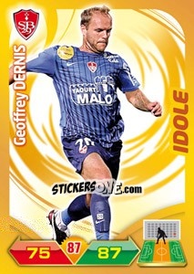 Sticker Geoffrey Dernis - FOOT 2012-2013. Adrenalyn XL n. 63 - Panini