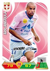 Figurina Aldo Angoula - FOOT 2012-2013. Adrenalyn XL n. 66 - Panini