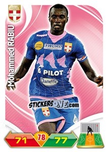 Sticker Mohammed Rabiu - FOOT 2012-2013. Adrenalyn XL n. 72 - Panini