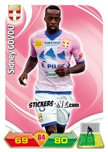 Sticker Sidney Govou - FOOT 2012-2013. Adrenalyn XL - Panini