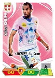 Sticker Saber Khalifa - FOOT 2012-2013. Adrenalyn XL n. 76 - Panini