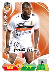 Sticker Gilles Sunu - FOOT 2012-2013. Adrenalyn XL n. 107 - Panini
