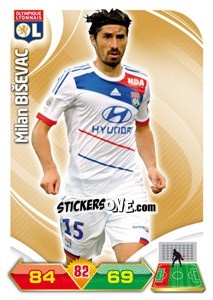 Sticker Milan Bisevac - FOOT 2012-2013. Adrenalyn XL - Panini