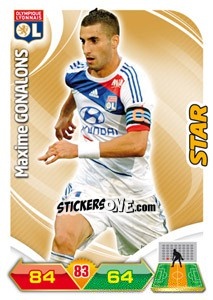 Sticker Maxime Gonalons - FOOT 2012-2013. Adrenalyn XL n. 125 - Panini