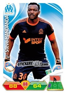 Sticker Steve Mandanda - FOOT 2012-2013. Adrenalyn XL n. 129 - Panini