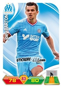 Sticker Joey Barton - FOOT 2012-2013. Adrenalyn XL - Panini