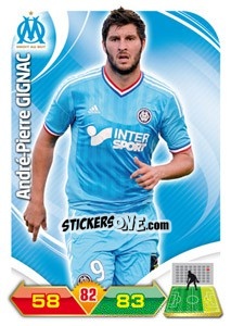 Sticker Andre-Pierre Gignac - FOOT 2012-2013. Adrenalyn XL n. 140 - Panini