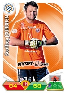 Sticker Geoffrey Jourdren - FOOT 2012-2013. Adrenalyn XL n. 145 - Panini