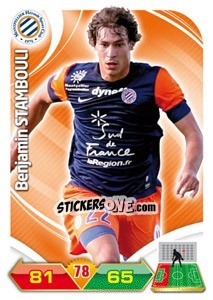 Sticker Benjamin Stambouli - FOOT 2012-2013. Adrenalyn XL n. 150 - Panini