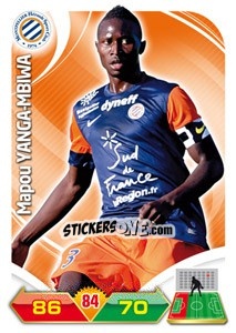 Sticker Mapou Yanga-Mbiwa - FOOT 2012-2013. Adrenalyn XL n. 151 - Panini