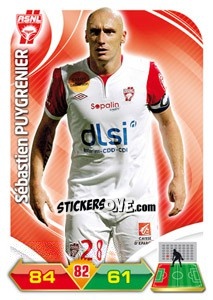 Sticker Sebastien Puygrenier - FOOT 2012-2013. Adrenalyn XL n. 164 - Panini