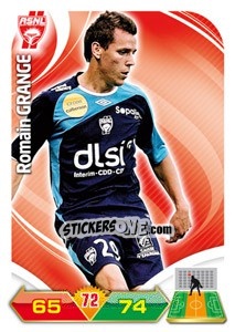 Sticker Romain Grange - FOOT 2012-2013. Adrenalyn XL n. 167 - Panini