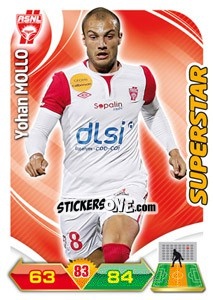 Sticker Yohan Mollo - FOOT 2012-2013. Adrenalyn XL n. 174 - Panini
