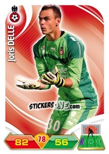 Sticker Joris Delle - FOOT 2012-2013. Adrenalyn XL - Panini