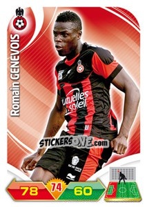Figurina Romain Genevois - FOOT 2012-2013. Adrenalyn XL n. 179 - Panini