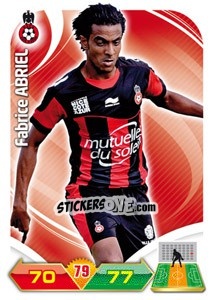 Sticker Fabrice Abriel - FOOT 2012-2013. Adrenalyn XL - Panini