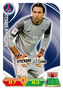 Sticker Salvatore Sirigu - FOOT 2012-2013. Adrenalyn XL n. 193 - Panini