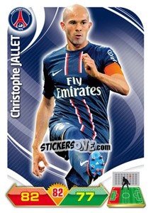 Sticker Christophe Jallet - FOOT 2012-2013. Adrenalyn XL - Panini