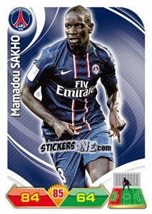 Sticker Mamadou Sakho - FOOT 2012-2013. Adrenalyn XL n. 197 - Panini