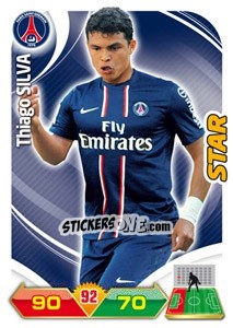 Sticker Thiago Silva - FOOT 2012-2013. Adrenalyn XL n. 205 - Panini