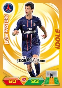 Sticker Javier Pastore - FOOT 2012-2013. Adrenalyn XL n. 208 - Panini