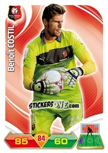 Sticker Benoît Costil - FOOT 2012-2013. Adrenalyn XL n. 225 - Panini