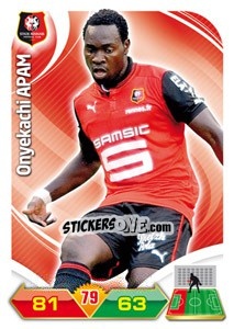 Sticker Onyekachi Apam - FOOT 2012-2013. Adrenalyn XL n. 226 - Panini