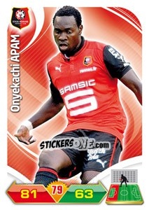 Figurina Onyekachi Apam - FOOT 2012-2013. Adrenalyn XL - Panini