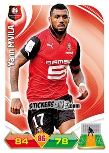 Sticker Yann M'Vila - FOOT 2012-2013. Adrenalyn XL n. 232 - Panini