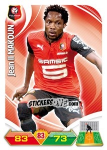 Sticker Jean II Makoun - FOOT 2012-2013. Adrenalyn XL n. 233 - Panini