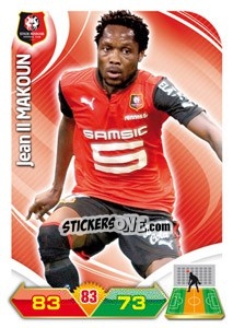 Cromo Jean II Makoun - FOOT 2012-2013. Adrenalyn XL - Panini