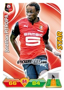 Figurina Jonathan Pitroipa - FOOT 2012-2013. Adrenalyn XL - Panini