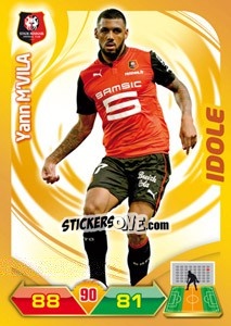 Cromo Yann M'Vila - FOOT 2012-2013. Adrenalyn XL - Panini