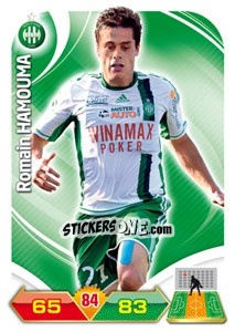 Sticker Romain Hamouma - FOOT 2012-2013. Adrenalyn XL - Panini