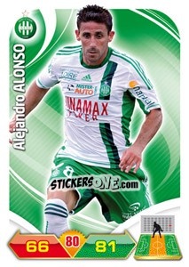 Figurina Alejandro Alonso - FOOT 2012-2013. Adrenalyn XL n. 250 - Panini