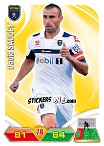 Sticker David Sauget - FOOT 2012-2013. Adrenalyn XL n. 261 - Panini