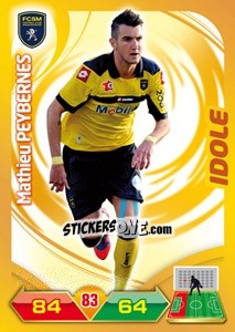 Figurina Mathieu Peybernes - FOOT 2012-2013. Adrenalyn XL n. 271 - Panini