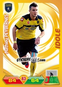 Figurina Mathieu Peybernes - FOOT 2012-2013. Adrenalyn XL - Panini