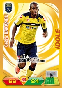 Sticker Cedric Bakambu - FOOT 2012-2013. Adrenalyn XL n. 272 - Panini