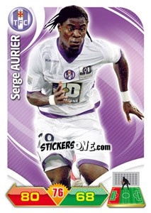 Sticker Serge Aurier - FOOT 2012-2013. Adrenalyn XL - Panini