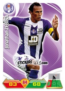 Sticker Jonathan Zebina - FOOT 2012-2013. Adrenalyn XL n. 277 - Panini