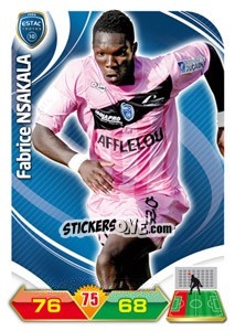 Figurina Fabrice Nsakala - FOOT 2012-2013. Adrenalyn XL n. 291 - Panini