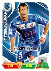 Sticker Matthieu Saunier - FOOT 2012-2013. Adrenalyn XL n. 293 - Panini