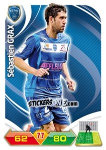 Sticker Sebastien Grax - FOOT 2012-2013. Adrenalyn XL n. 298 - Panini